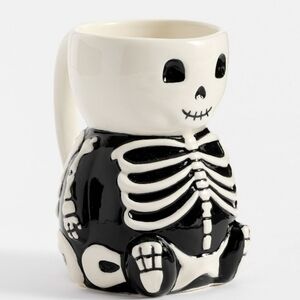 Pottery Barn Mug Skelton Halloween